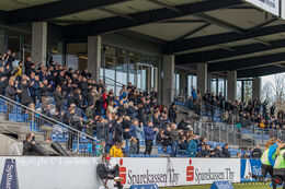 Fans back in the stands again in the Women's Cup Final, FC Thy-Thisted Q vs. Brondby IF at Lerpytter stadium in Thisted, Denmark