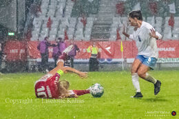 WMS NT, Denmark vs. Israel. Viborg 2020. Pernille Harder sent down