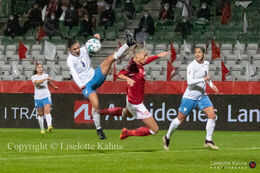 WMS NT, Denmark vs. Israel. Viborg 2020. Stine Larsen in action