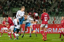WMS NT, Denmark vs. Israel. Viborg 2020. Nadia Nadim in action