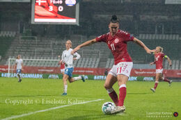 WMS NT, Denmark vs. Israel. Viborg 2020. Katrine Veje in action