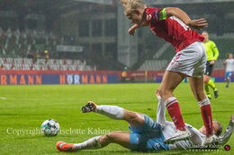 WMS NT, Denmark vs. Israel. Viborg 2020. Pernille Harder in action