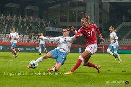 WMS NT, Denmark vs. Israel. Viborg 2020. Caroline Møller in action