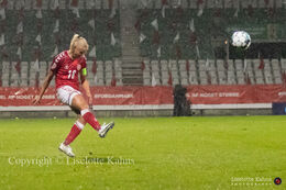 WMS NT, Denmark vs. Israel. Viborg 2020. Pernille Harder in action