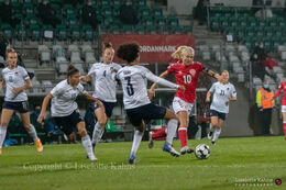 WMS NT, Denmark vs. Italy. Viborg 2020. Pernille Harder in action