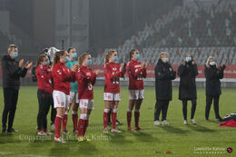 WMS NT, Denmark vs. Italy. Viborg 2020. Corona safe tribute to the fans