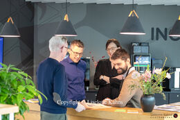 Photo shoot of the Aarhus team of Falcon Invest