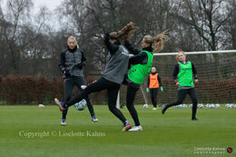 WEURO2022 training session in Herning, November 2020. Stine Larsen, Nicoline Sørensen and Frederikke Thøgersen in action
