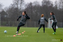 WEURO2022 training session in Herning, October 2020. Katrine Veje, Simone Boye and Stine Ballisager in action.