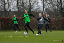 WEURO2022 training session in Herning, October 2020. Sanne Troelsgaard og Nanna Christiansen in action