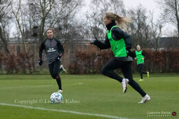 WEURO2022 training session in Herning, November 2020. Frederikke Thøgersen and Signe Bruun in action