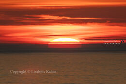 A sunset highly influenced by so-called temperature inversions