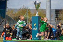 Florentina Olar Jr. and Camilla Kur Jr. in the Cupfinal, Fortuna Hjorring vs. FC Thy at "Bredbaand Nord Arena" in Hjorring, Denmark