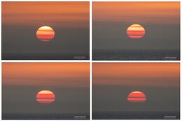 An epic sunset, highly influenced by red sand-dust from the Sahara, causing the "painted layer" effect. Shot @Nr. Lyngby, Vendsyssel, Denmark