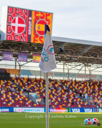 Brentford Stadium, London, England, before the Women's Euro 2022 match Denmark vs Spain