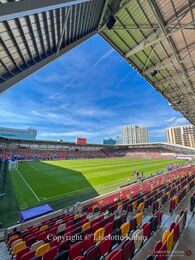 Brentford Stadium, London, England, before the Women's Euro 2022 match Denmark vs Spain