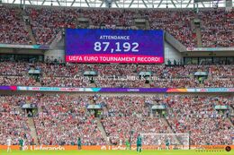 UEFA Euro tournament record in the Women's Euro 2022 Final England vs Germany at Wembley Stadium, London, England