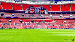 Wembley Sadium before the Women's Euro 2022 Final England vs Germany at Wembley Stadium, London, England