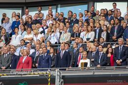 VIP section at Wembley in the Women's Euro 2022 Final England vs Germany at Wembley Stadium, London, England