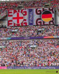 Wembley Stadium before the Women's Euro 2022 Final England vs Germany at Wembley Stadium, London, England
