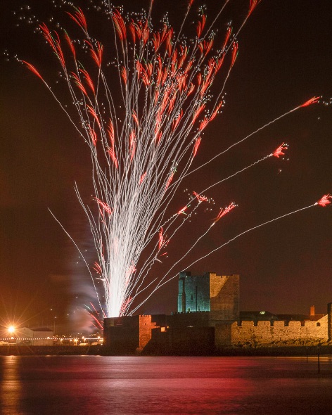 Carrickfergus Castle Fireworks - 1526