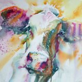 The cow with the zebra ear