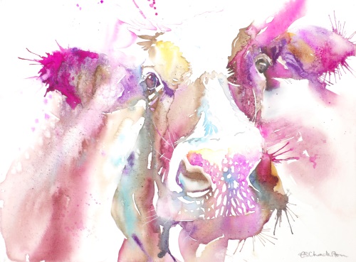 Pink cow