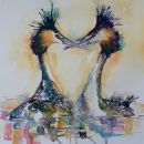 Crested Grebes - love is in the air