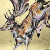 Leaping stag