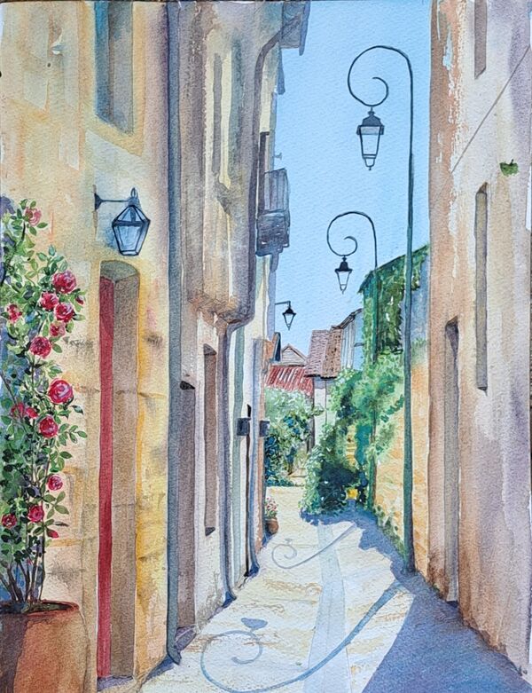 Lamplit Lanes, Eymet, Dordogne