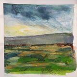 mixed media Landscape painting.