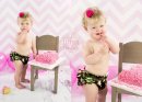 Bailey Leigh 1st Birthday Cake Smash2 2014