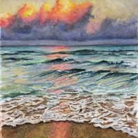 Coral sunset (SOLD)