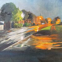 Nocturn Whaddon Road towards st Faiths church