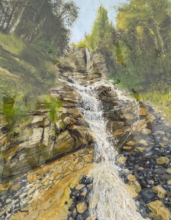 Lake Thun waterfall
