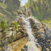Lake Thun waterfall