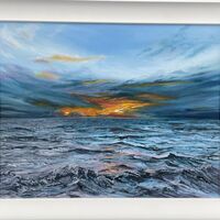 Lac Leman last rays of the day