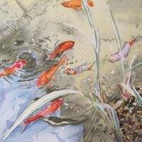 Heron's breakfast (SOLD)