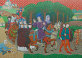 Medieval mural, Athenry (detail)