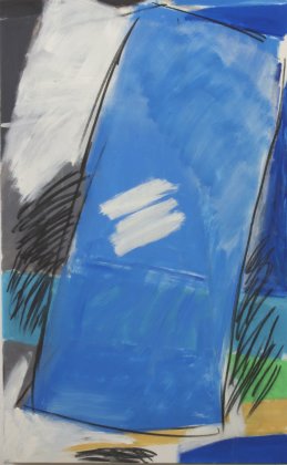 Blue Topple ( 3'9" x 2'4" / 155 x 71 cm )