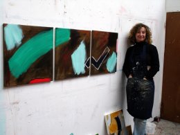 Brown triptych studio 2011
