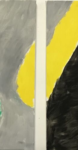 'Climbing'  diptych (each panel 91 x 91 cms)