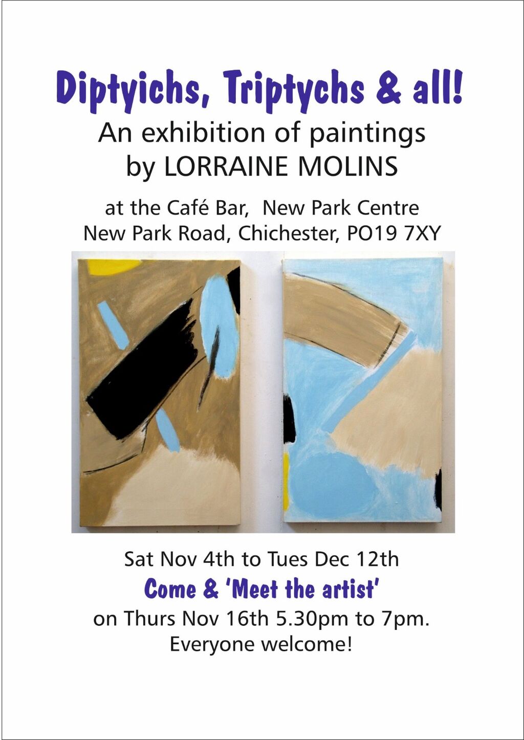 Lorraine Molins New Park poster exhibition
