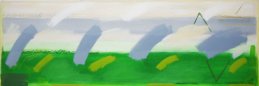 Green Field (2' 2" x 6'6" / 66 x 198 cm)