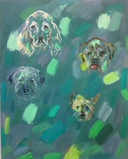 All The Dogs I Have Loved ( 5' x 4' / 152 x 122 cm)