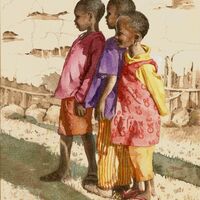Children looking