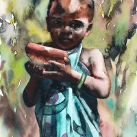 Girl with pot