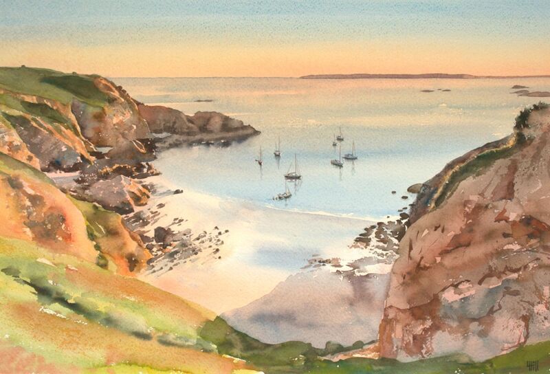 Grande Greve summer sunset, Sark