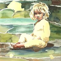 Molly in yellow pyjamas