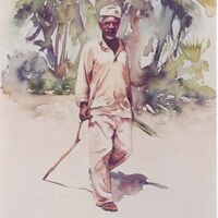 Old Man on beach